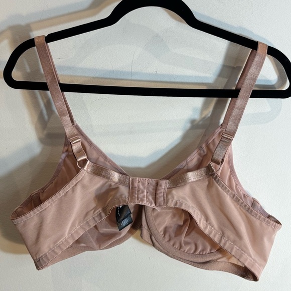 ASHLEY GRAHAM Sz 42D Underwire Unpadded Bra Double Layer Partly Sheer Adjustable - Picture 5 of 9